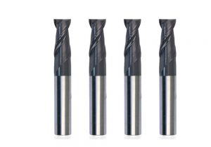 2/4 flutes flat bottom solid carbide end milling cutter