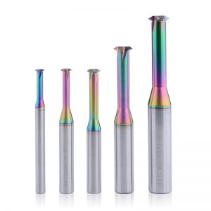 60 degree colors coating single tooth solid carbide thread mills for aluminum