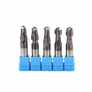 HRC65 Solid Carbide 2 flutes ball nose end mill for stainless steel