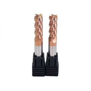 HRC60 4 flutes solid carbide end milling cutter with coating